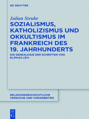 cover image of Sozialismus, Katholizismus und Okkultismus im Frankreich des 19. Jahrhunderts